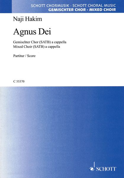 Agnus Dei : For Mixed Choir (SATB) A Cappella.