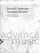 Canzona Corrente : For Saxophone Quartet (SATB).