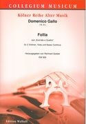 Follia, Aus Suonate A Quattro : Für 2 Violinen, Viola und Basso Continuo / Ed. Reinhard Goebel.