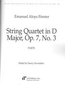 String Quartet In D Major, Op. 7 No. 3 / edited by Nancy November.