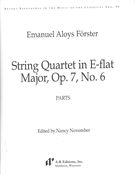 String Quartet In E Flat Major, Op. 7 No. 6 / edited by Nancy November.