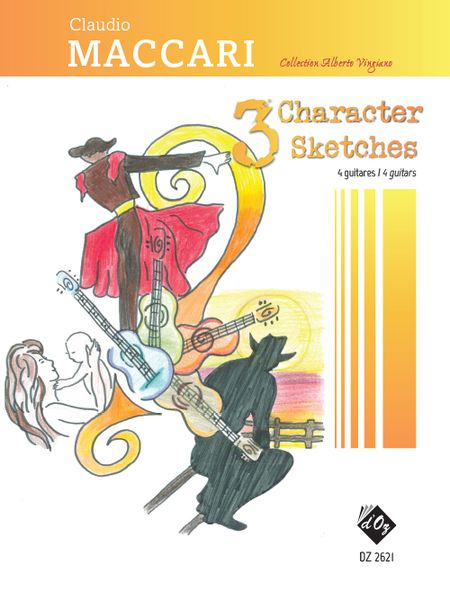3 Character Sketches : For 4 Guitars.