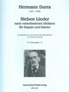 Sieben Lieder Nach Verschiedenen Dichtern : Für Sopran und Klavier / Ed. Thomas Emmerig.