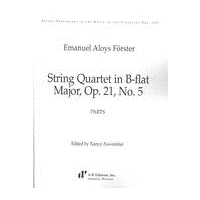 String Quartet In B Flat Major, Op. 21 No. 5 / edited by Nancy November.