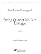 String Quartet No. 3 In G Major / edited by Simone Laghi.
