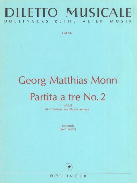 Partita A Tre No. 2 In G-Moll : Für 2 Violinen und Basso Continuo.