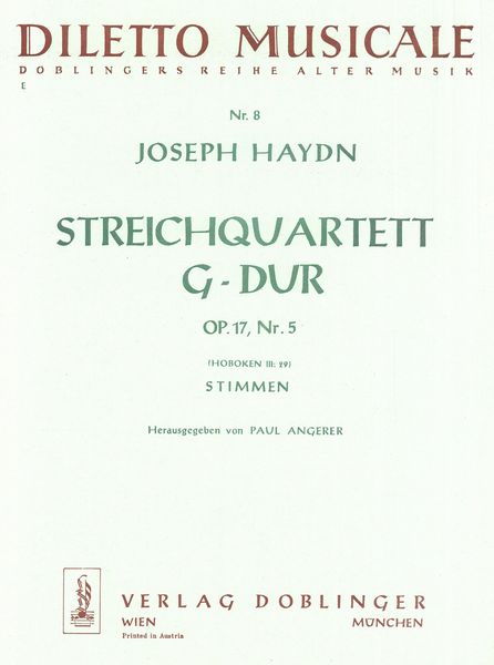 Streichquartett G-Dur Hob. III:29 Op. 17/5.