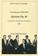 Quintet, Op. 40 : For Flute, Oboe, Clarinet, Horn & Bassoon.