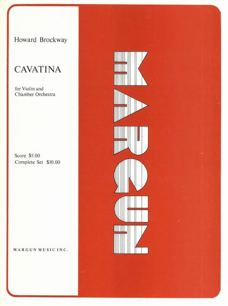 Cavatina, Op. 13 : For Violin & Chamber Orchestra.
