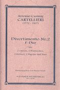 Divertimento Nr. 2, F-Dur : Für 2 Oboen, 2 Klarinetten, 2 Hörner und 2 Fagotte und Bass.