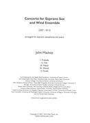 Concerto For Soprano Sax and Wind Ensemble : arranged For Soprano Sax and Piano (2007/2013).