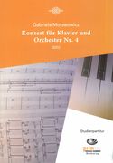 Konzert : Für Klavier und Orchester Nr. 4 (2002).