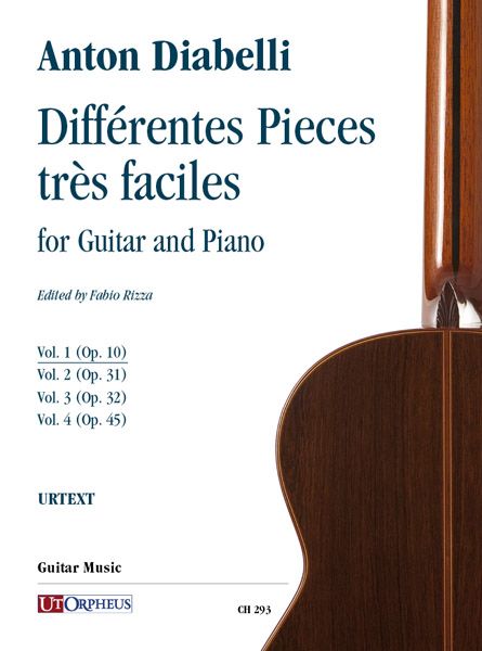 Différentes Pieces Très Faciles : For Guitar and Piano - Vol. 1 : Op. 10 / Ed. Fabio Rizza.