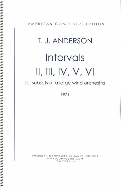 Intervals - Sets II, III, IV, V, VI : For Smaller Subsets of The Large Wind Orchestra (1971).