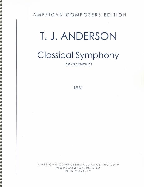 Classical Symphony : For Orchestra (1961).