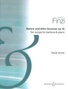 Before and After Summer : Ten Songs For Baritone and Piano.