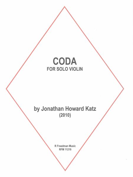 Coda : For Solo Violin (2010).