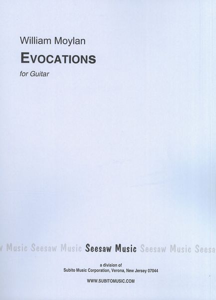 Evocations : For Guitar (1986).