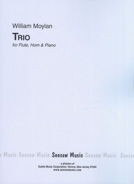 Trio : For Flute, Horn and Piano (1981).