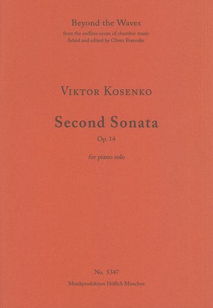 Second Sonata, Op. 14 : For Piano Solo.