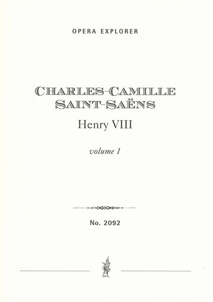 Henry VIII : Opéra En 4 Actes.