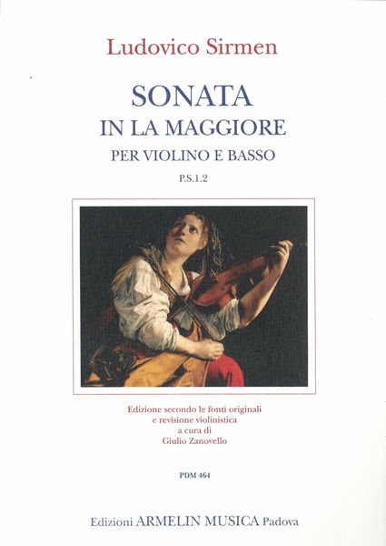 Sonata In La Maggiore, P.S.1.2 : Per Violino E Basso / edited by Giulio Zanovello.