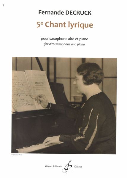 5e Chant Lyrique : Pour Saxophone Alto et Piano.