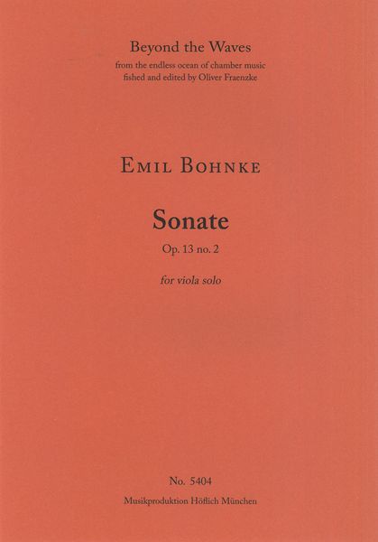 Sonate, Op. 13 No. 2 : For Violin Solo.