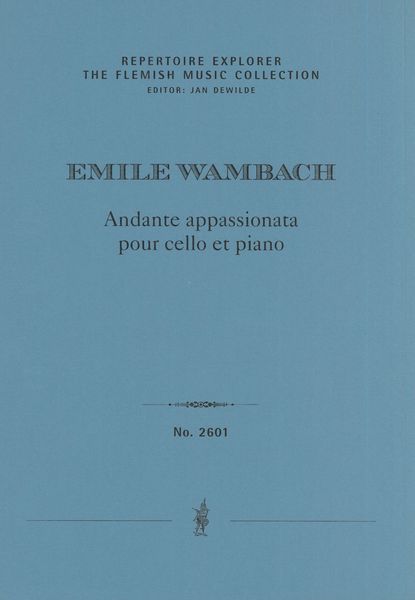 Andante Appassionata : Pour Cello et Piano.