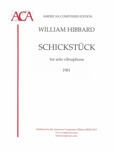 Schickstück : For Solo Vibraphone (1981).