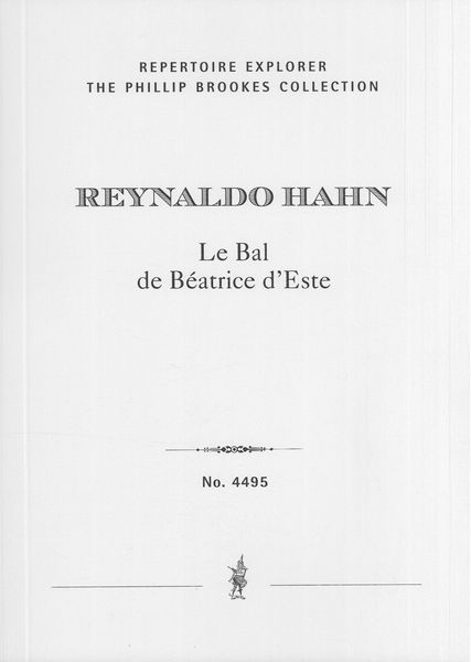 Bal De Beatrice d'Este : Suite Pour Instruments A Vent, Deux Harpes et Un Piano.