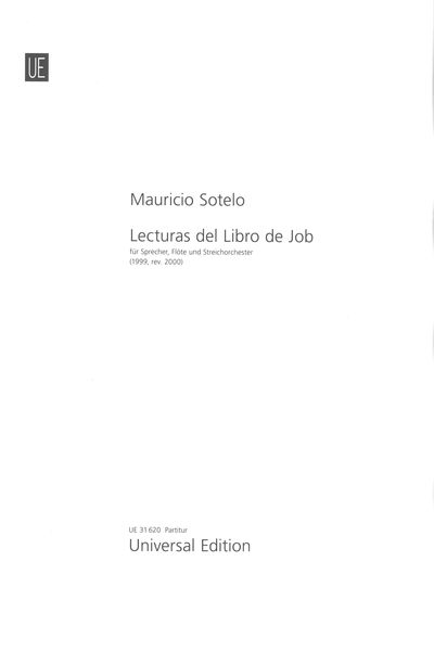 Lecturas Del Libro De Job : Für Sprecher, Flöte und Streichorchester (1999, Rev. 2000).