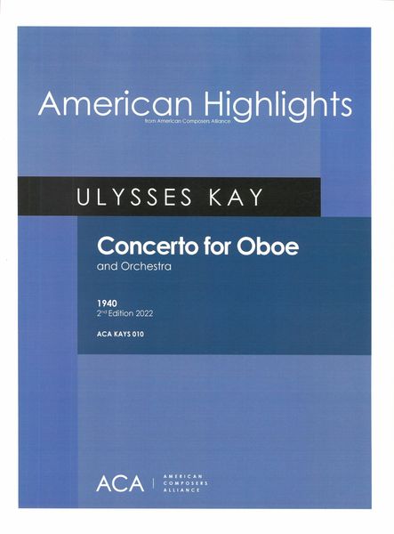 Concerto : For Oboe and Orchestra (1940).