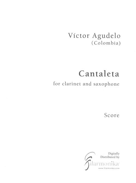 Cantaleta : For Clarinet and Saxophone (2018).