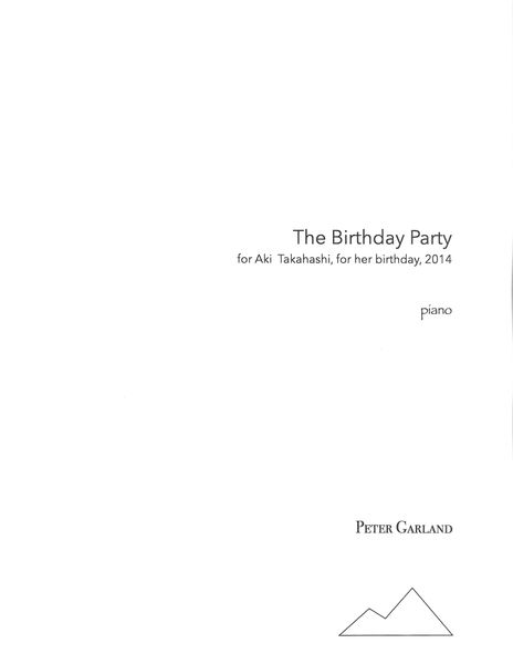 Birthday Party : For Piano.