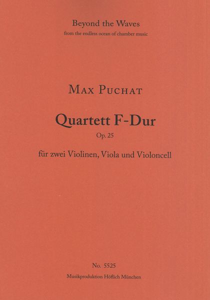 Quartett F-Dur, Op. 25 : Für Zwei Violinen, Viola und Violoncell.