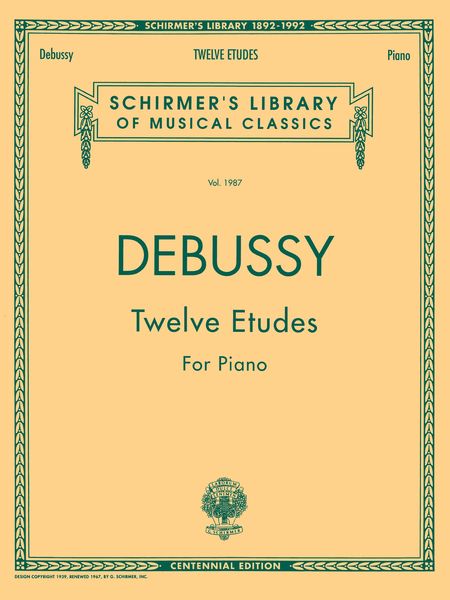 Twelve Etudes : For Piano.