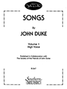 Songs, Vol. 1 : For High Voice & Piano.