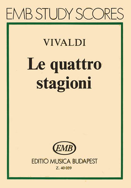 Four Seasons = Quattro Stagioni, Op. 8.