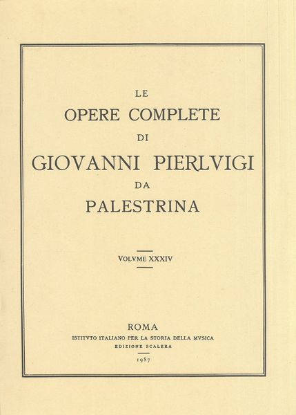 Composizioni Latine A 8 Voci / Edited By Lino Bianchi.