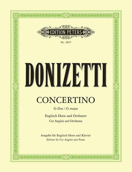 Concertino : For English Horn and Piano.