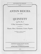 Quintet, Op. 91/1 In C Major : For Flute, Oboe, Clarinet, Horn & Bassoon.