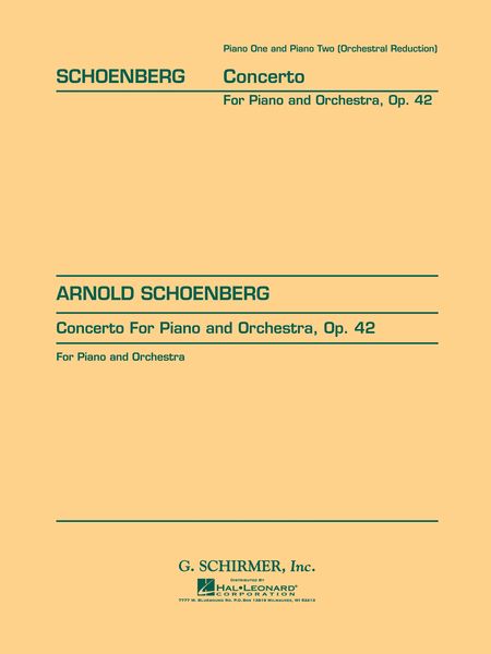 Concerto, Op. 42 : For Piano and Orchestra - reduction For Two Pianos.