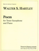 Poem : For Tenor Saxophone and Piano.