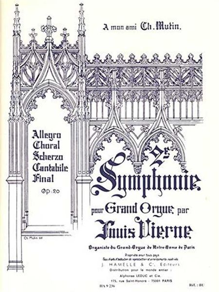 Symphony No. 2, Op. 20 : For Organ.