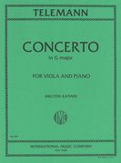 Concerto In G Major : For Viola and Piano - Piano reduction by Giuseppe Piccioli.