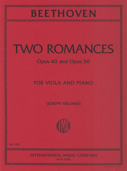 Two Romances : For Viola And Piano.