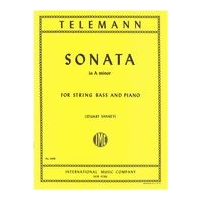 Sonata In A Minor : For String Bass and Piano / Ed. by Stuart Stankey.