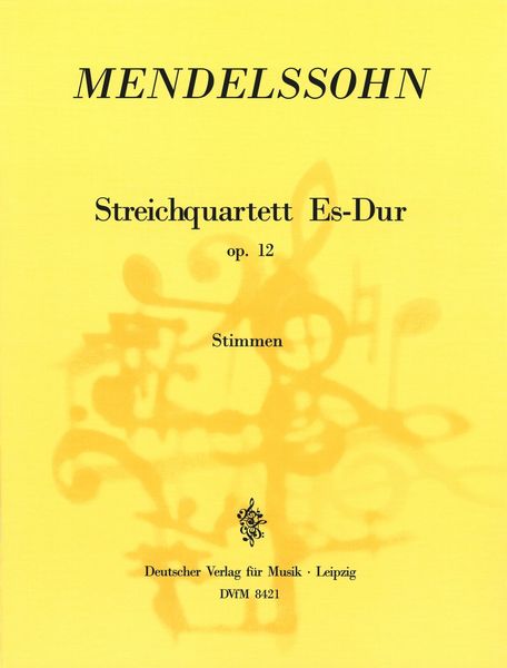 String Quartet In E Flat Major, Op. 12 / edited by Gerhard Schuhmacher.