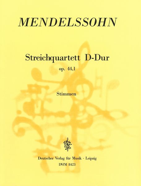 String Quartet Op. 44/1 In D Major / edited by Gerhard Schuhmacher.